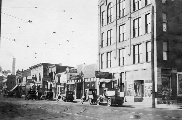 Pearl Street trolley poles